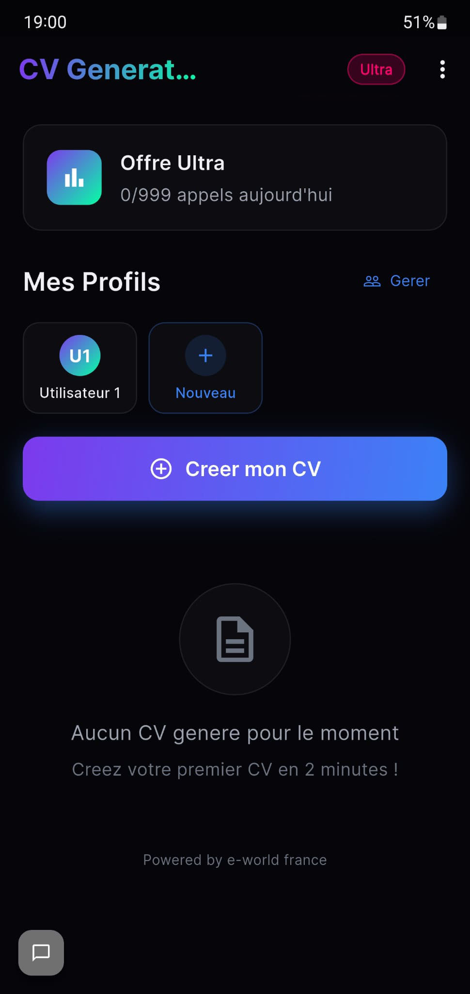 CV Generator IA - capture 1