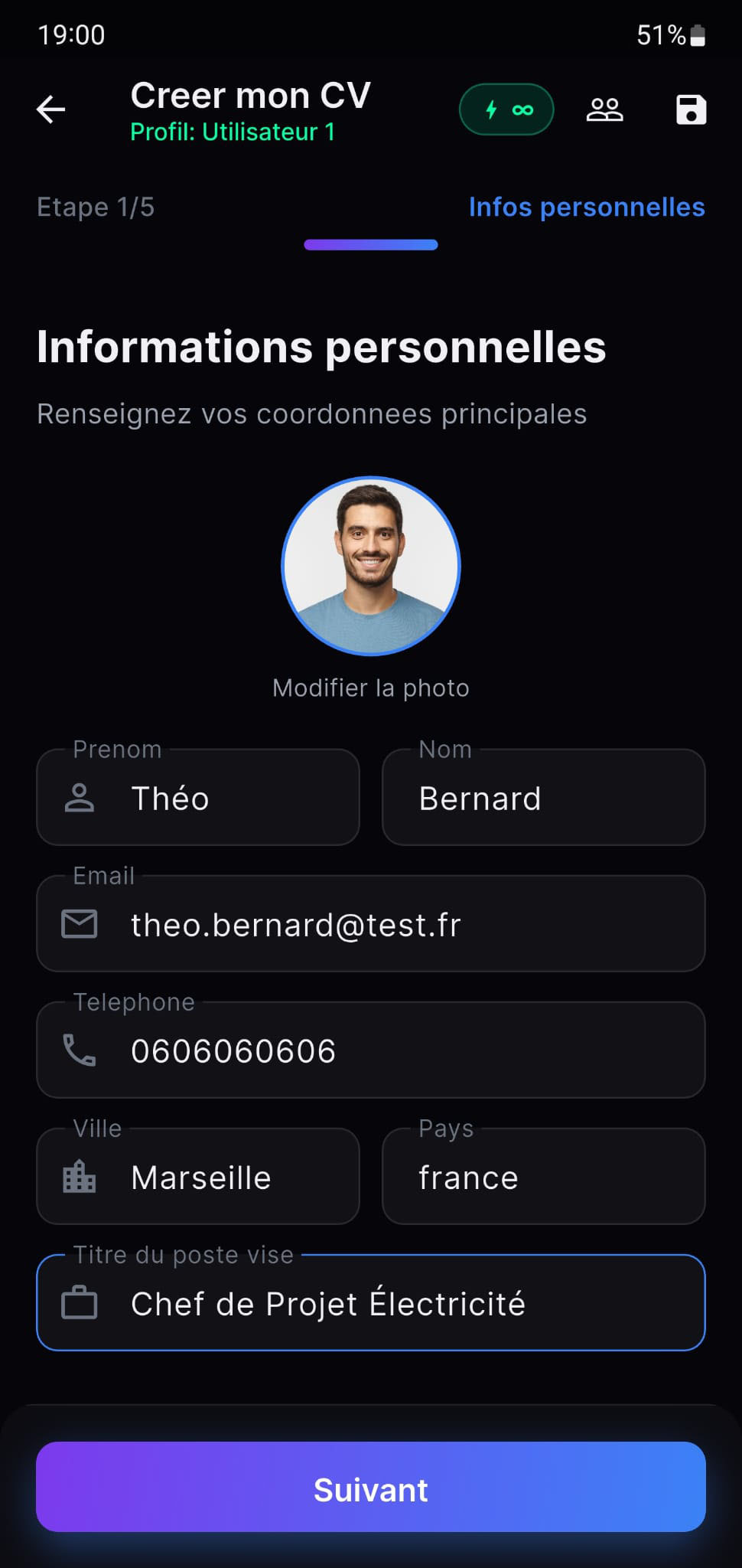 CV Generator IA - capture 3